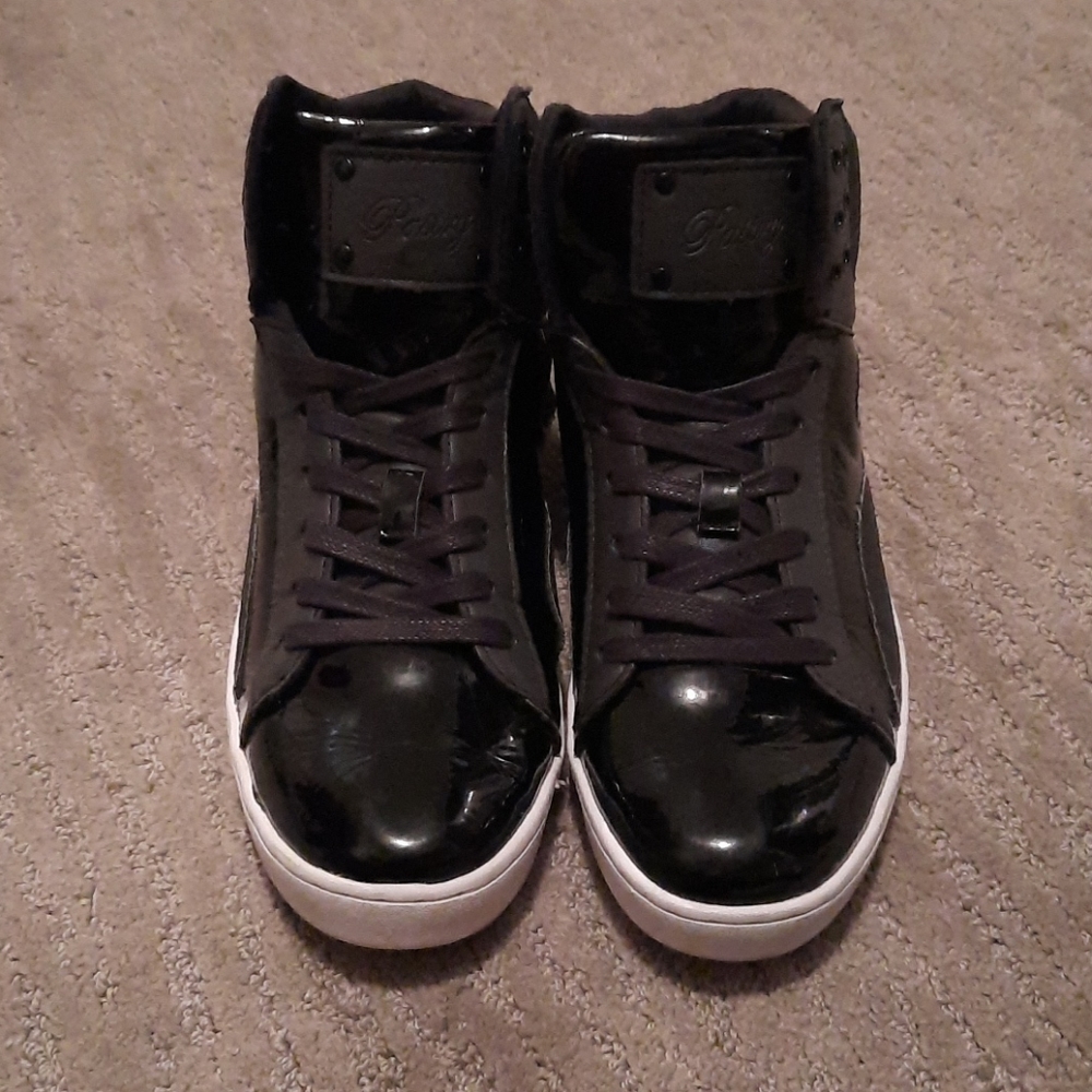 Pastry Black Glitter Sneakers Size 10 - Picture 2 of 7